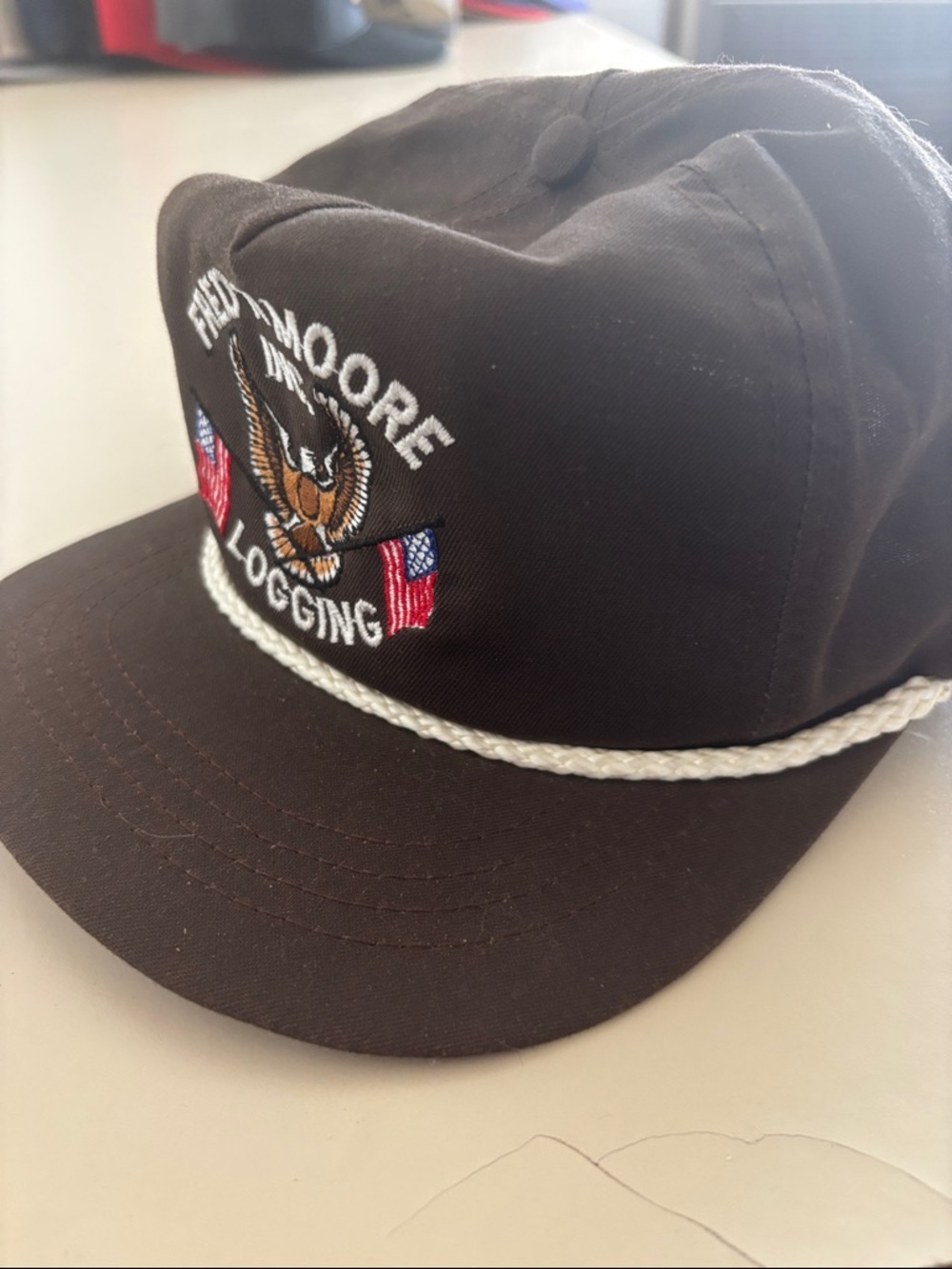 Inc. Logging Embroidered Black Trucker Hat - Picture 2 of 4